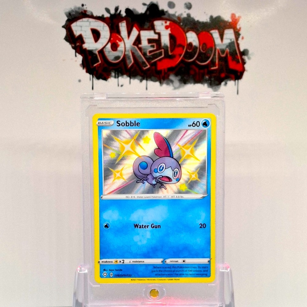 Pokemon Sobble Pokémon Card with Holographic Design